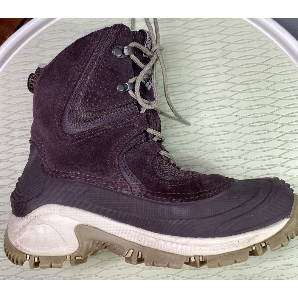 Columbia Omniheat Bugaboot 200‎ Grams Womens Maroon Winter Hiking Boots Sz.7 EUC - Picture 8 of 11